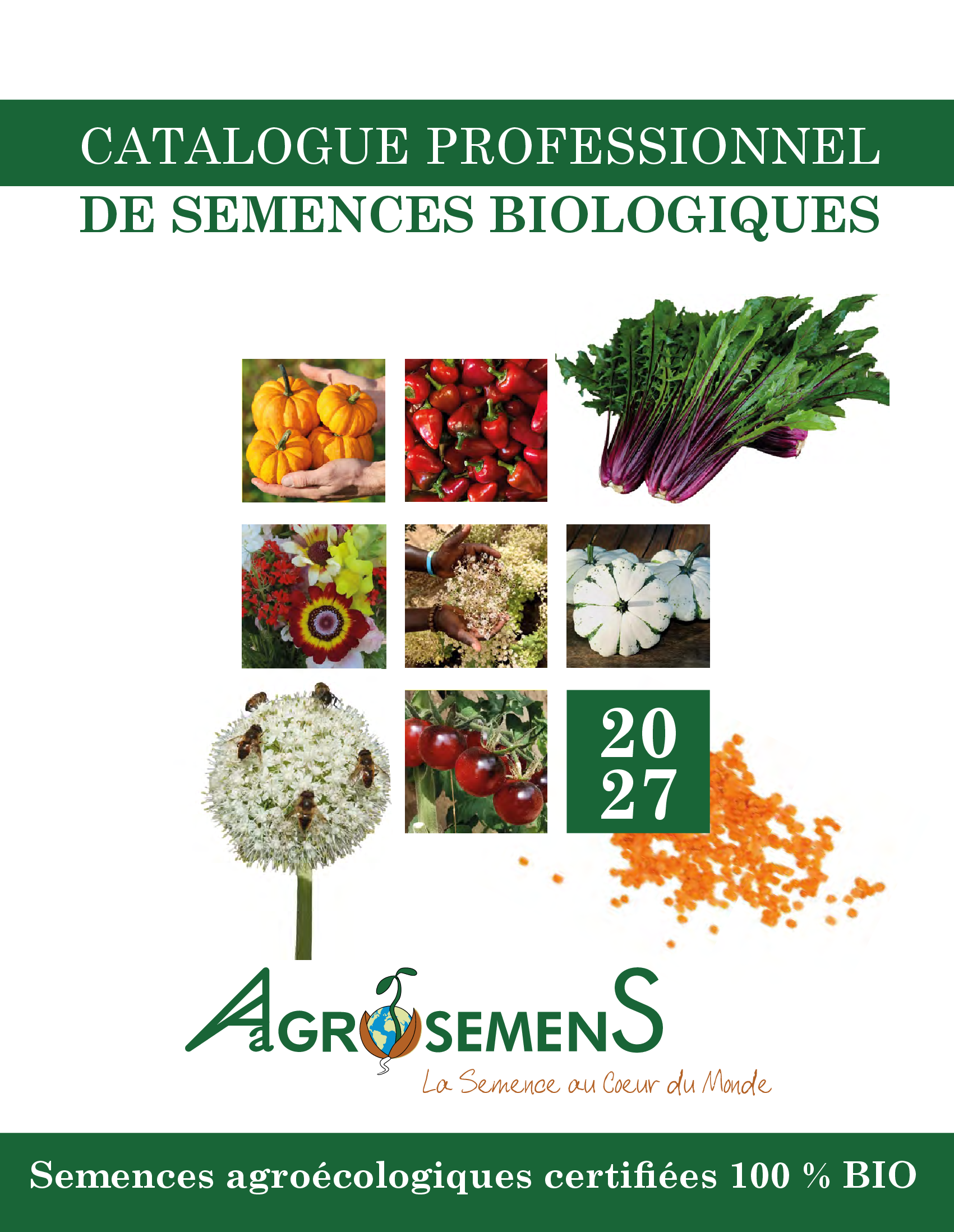 couverture catalogue AGROSEMENS Professionnel 2027