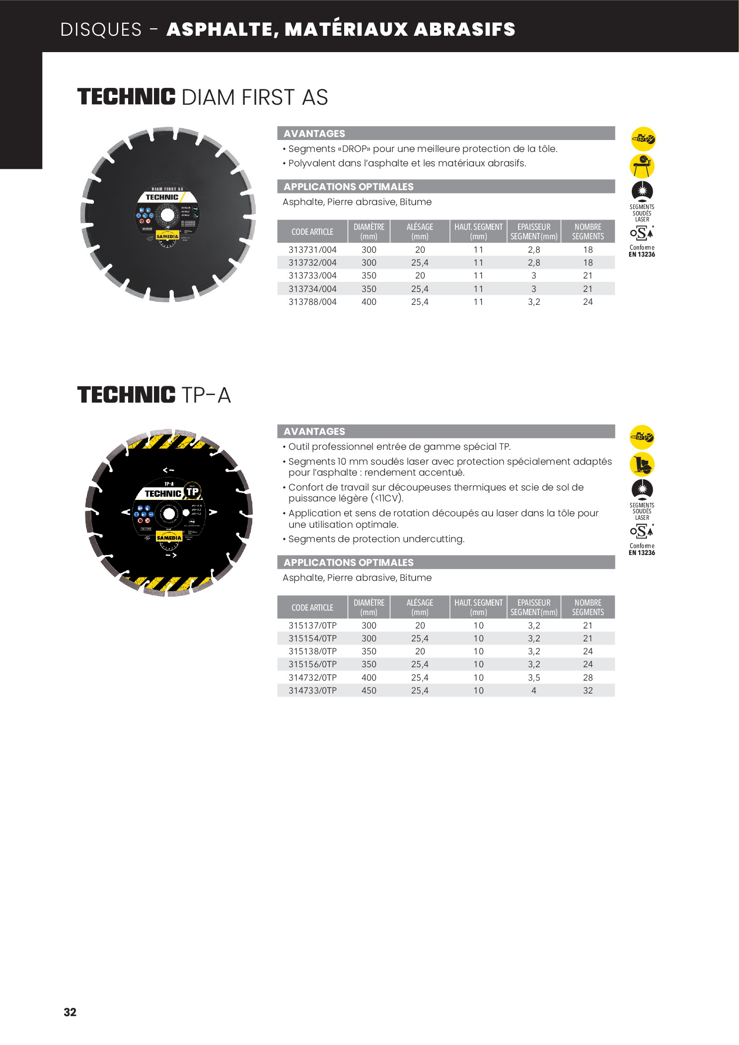 TECHNIC DIAM FIRST AS dans le catalogue SAMEDIA — page 32
