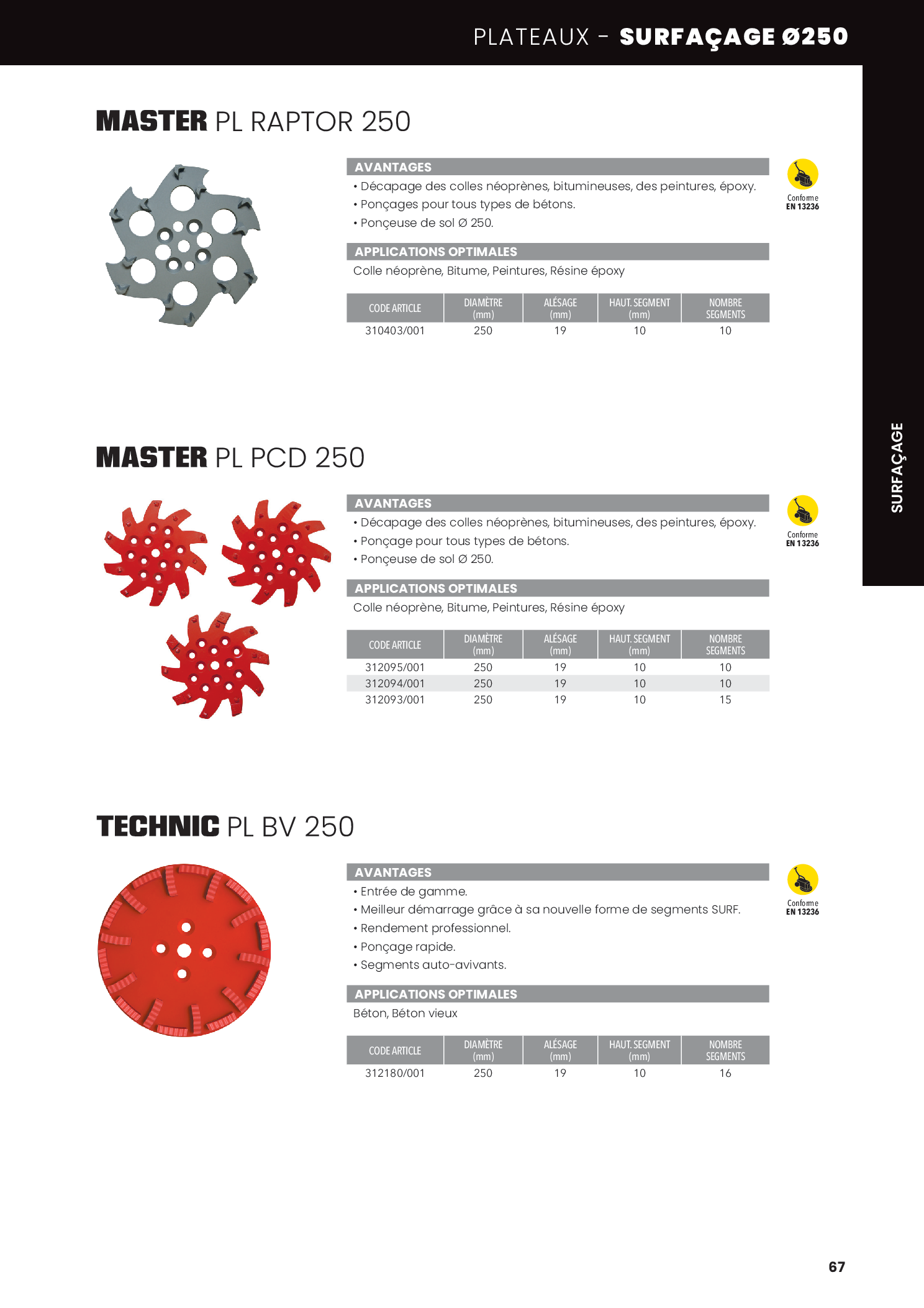 MASTER PL RAPTOR 250 dans le catalogue SAMEDIA — page 67