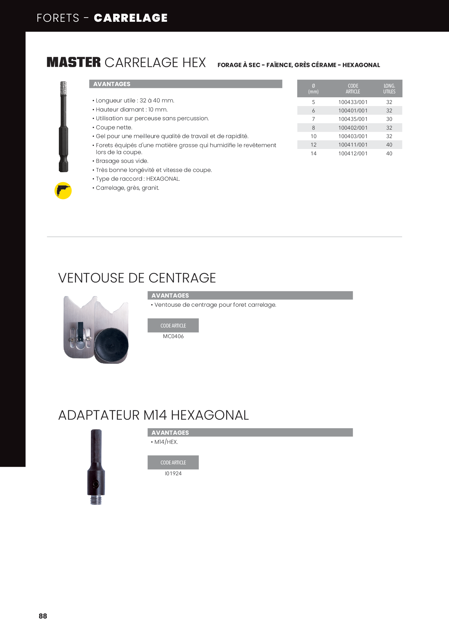 MASTER CARRELAGE HEX dans le catalogue SAMEDIA — page 88